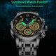 Hudlot - Stainless Steel Hollow Men Sports Chronograph Quartz Watch
