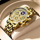 Hudlot - Fashion Stainless Steel Hollow Men Sports Chronograph Quartz Watch