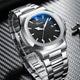 Hudlot - Business Quartz Luminous Stainless Steel WaterProof Men’s Watch