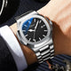 Hudlot - Business Quartz Luminous Stainless Steel WaterProof Men’s Watch
