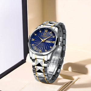 Hudlot - Fashion Luxury Men Watch Waterproof Luminous Date&Week Quartz Watches Business