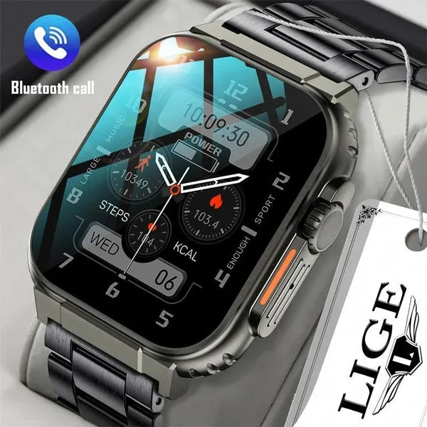 CSB Lige 600mAh Smart Watch Ultra Watch Men Bluetooth Call Answer Make Fashion Side