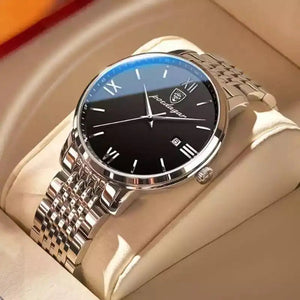 THE WATCH Genuine Leather Waterproof Tourbillon Mechanical Watch For Men