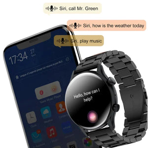 New NFC Smartwatch Men HD Screen Always On Display Bluetooth